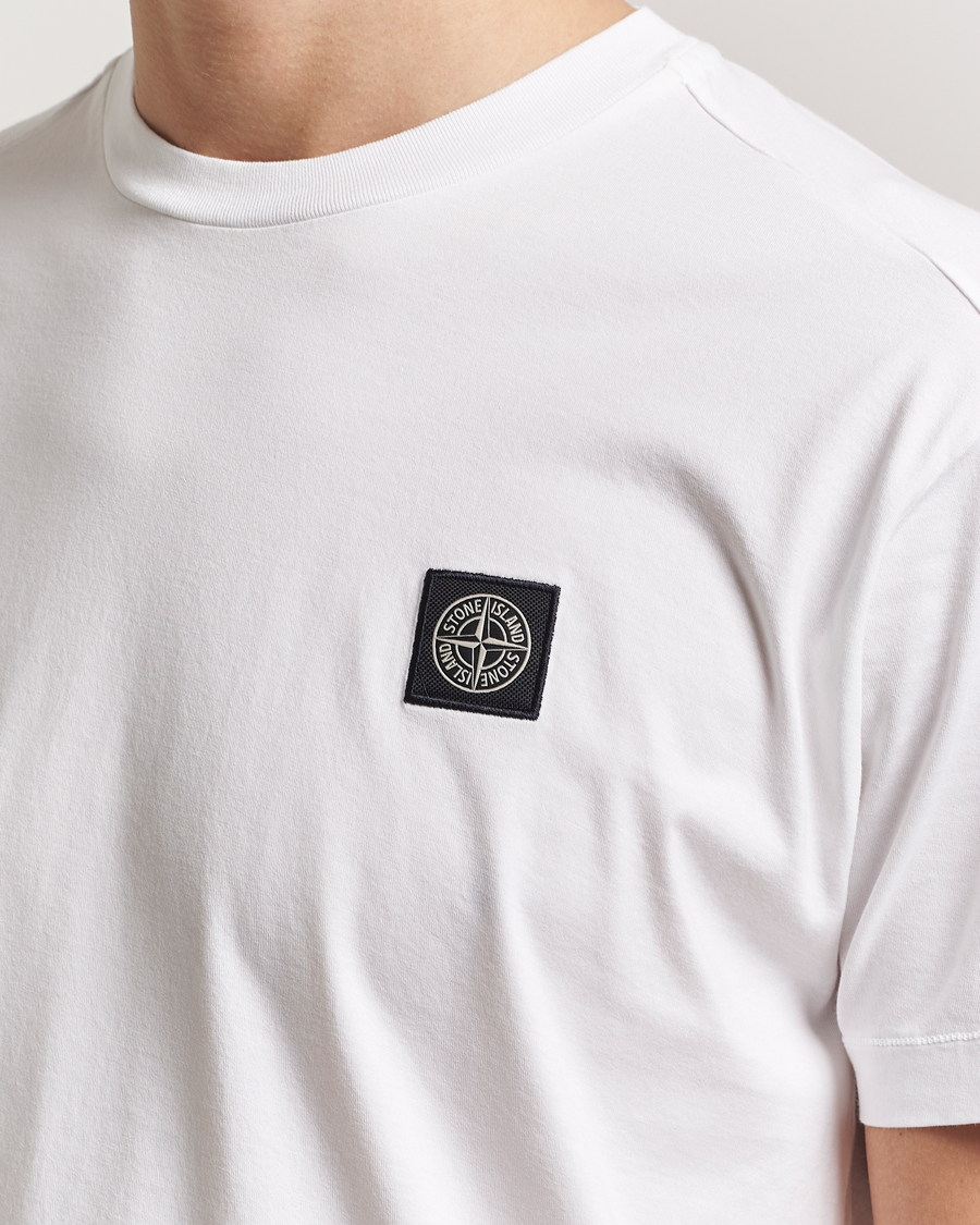 Hombres | Camisetas | Stone Island | Garment Dyed Cotton Jersey T-Shirt White