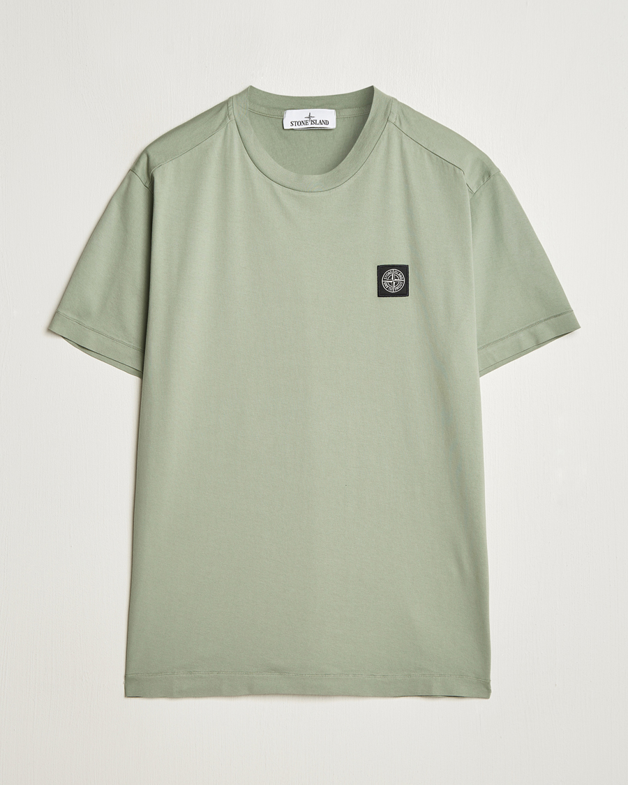 Hombres | Camisetas | Stone Island | Garment Dyed Cotton Jersey T-Shirt Sage