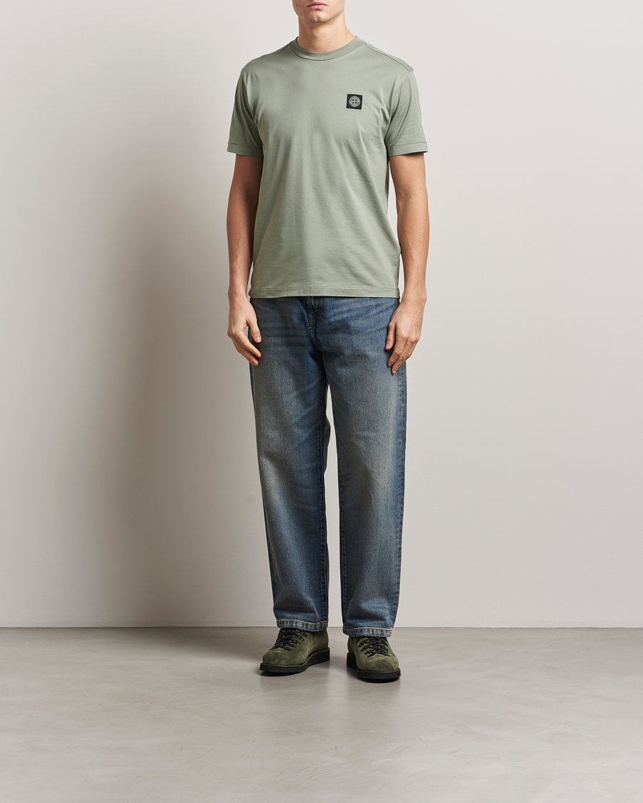 Hombres | Camisetas | Stone Island | Garment Dyed Cotton Jersey T-Shirt Sage