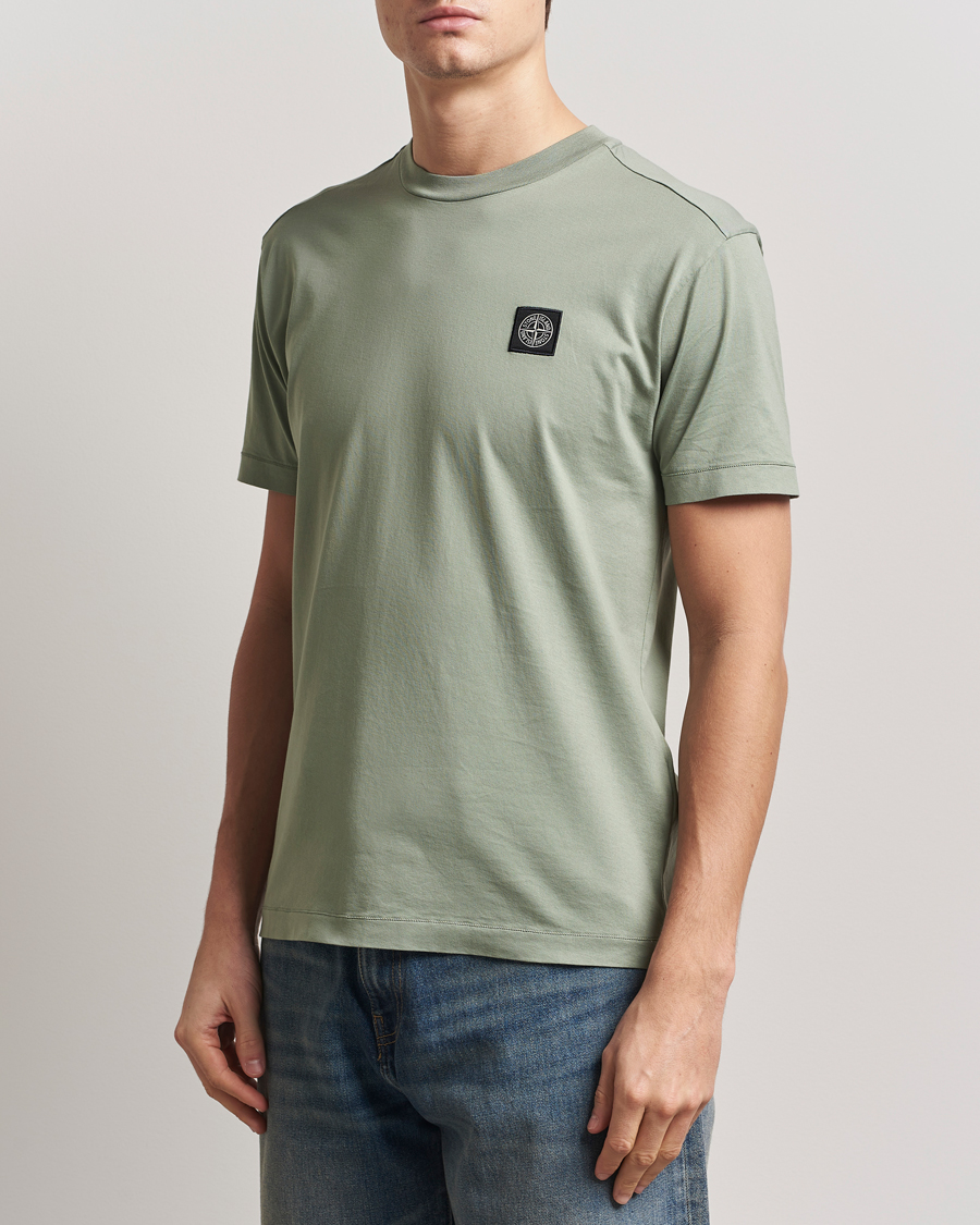 Hombres | Camisetas | Stone Island | Garment Dyed Cotton Jersey T-Shirt Sage