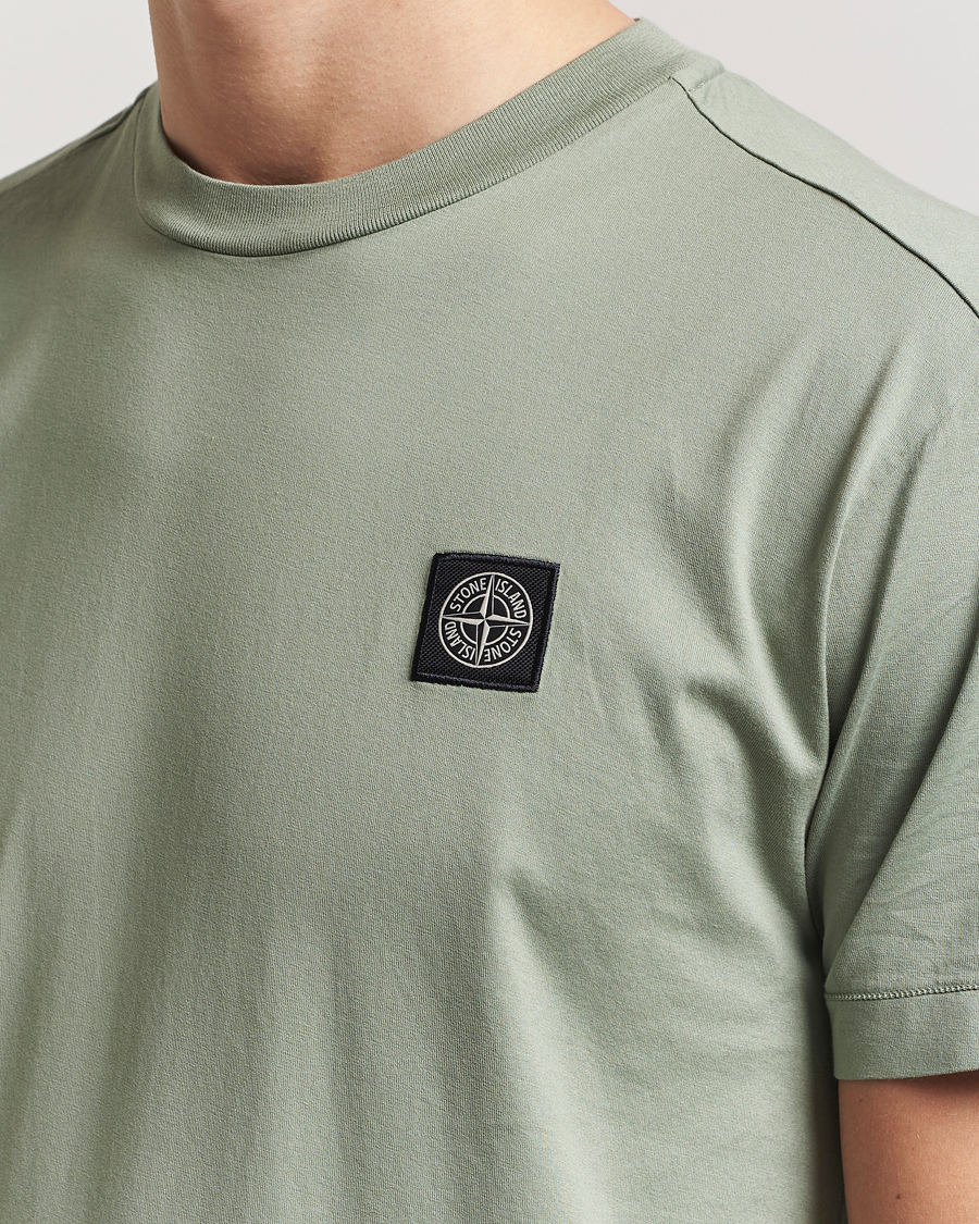 Hombres | Camisetas | Stone Island | Garment Dyed Cotton Jersey T-Shirt Sage