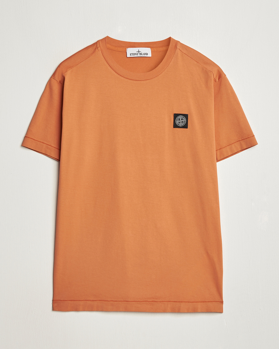 Hombres | Camisetas | Stone Island | Garment Dyed Cotton Jersey T-Shirt Sienna