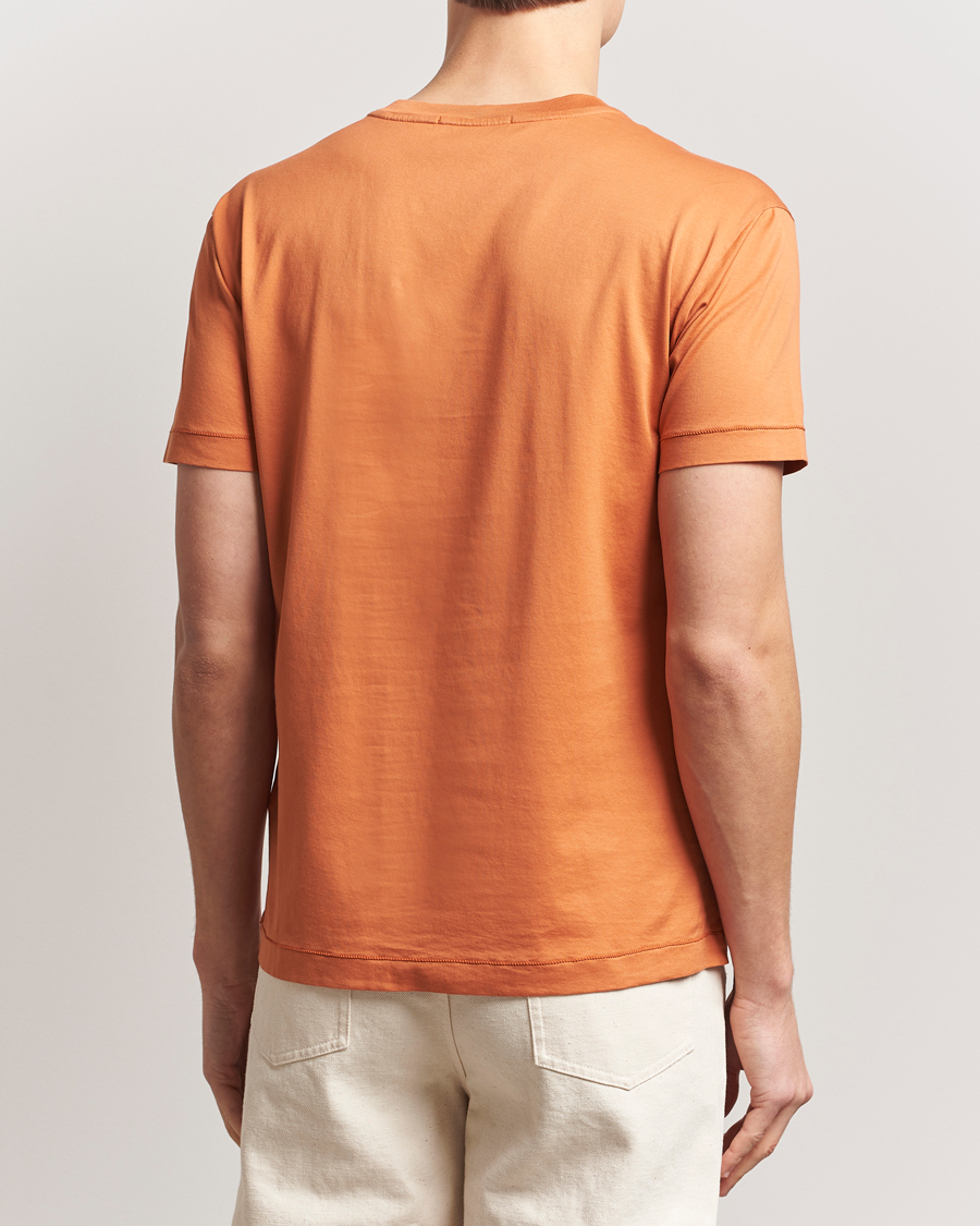 Hombres | Camisetas | Stone Island | Garment Dyed Cotton Jersey T-Shirt Sienna