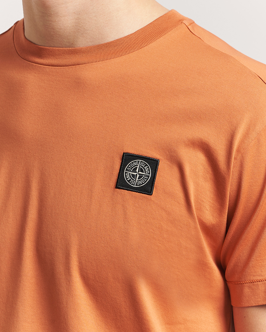 Hombres | Camisetas | Stone Island | Garment Dyed Cotton Jersey T-Shirt Sienna