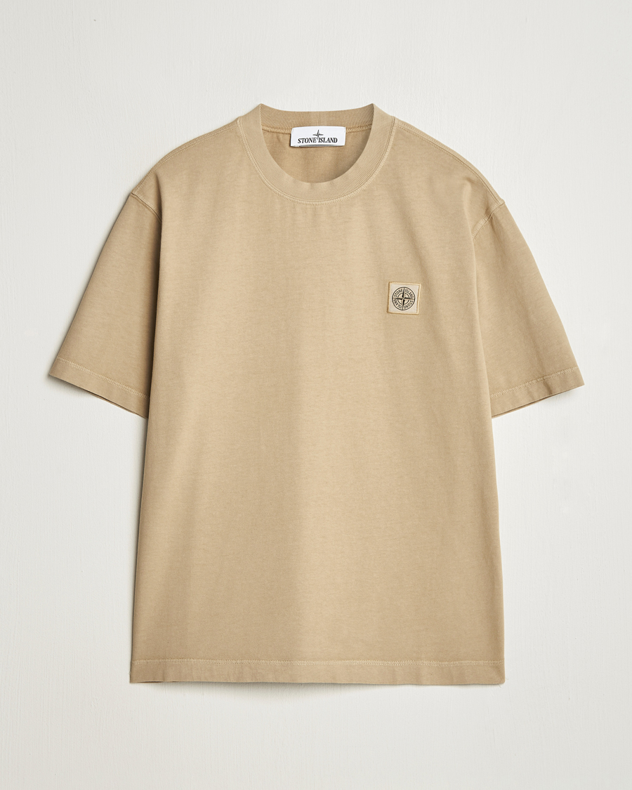 Hombres | Camisetas | Stone Island | Combed Organic Cotton T-Shirt Biscuit
