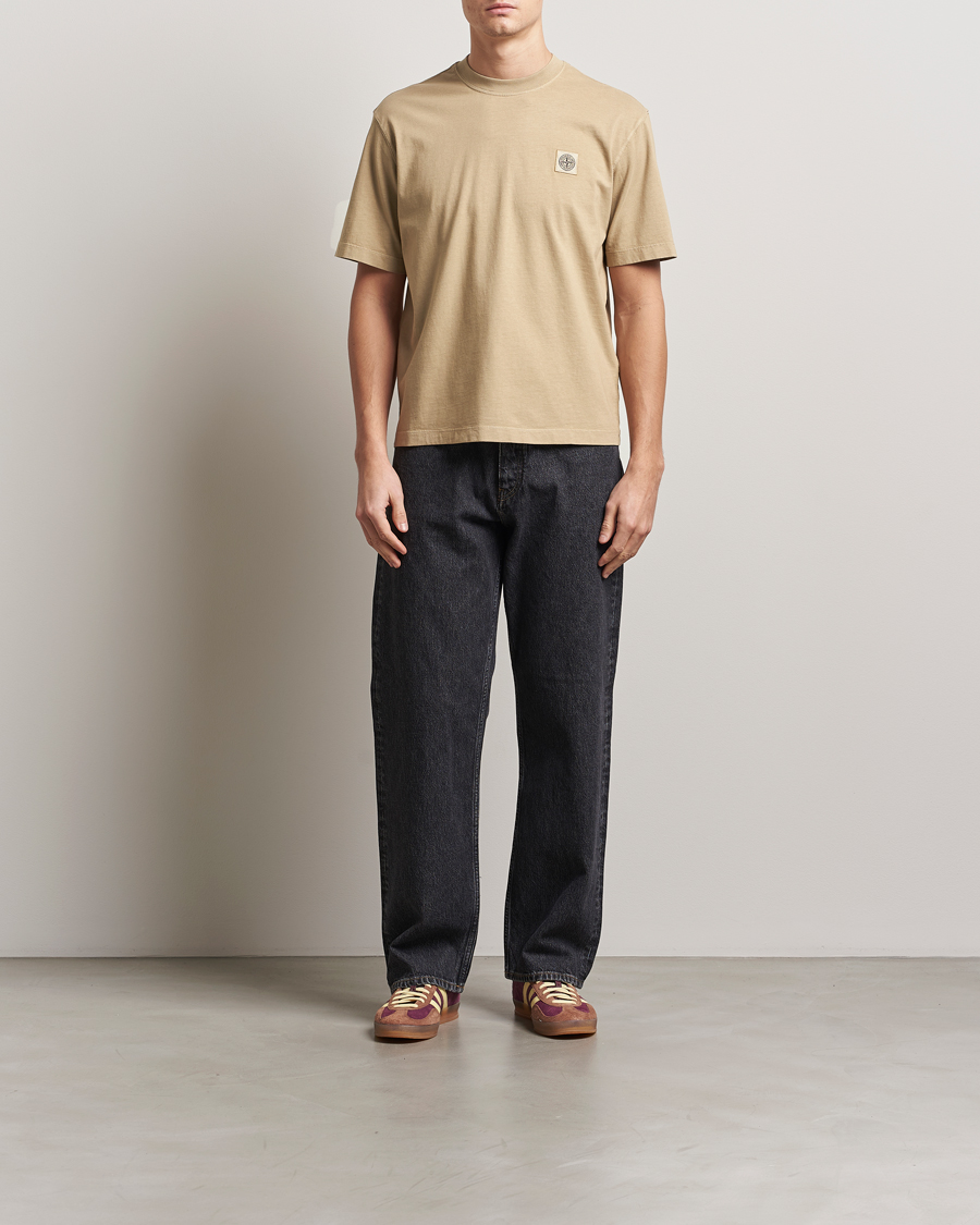 Hombres | Camisetas | Stone Island | Combed Organic Cotton T-Shirt Biscuit