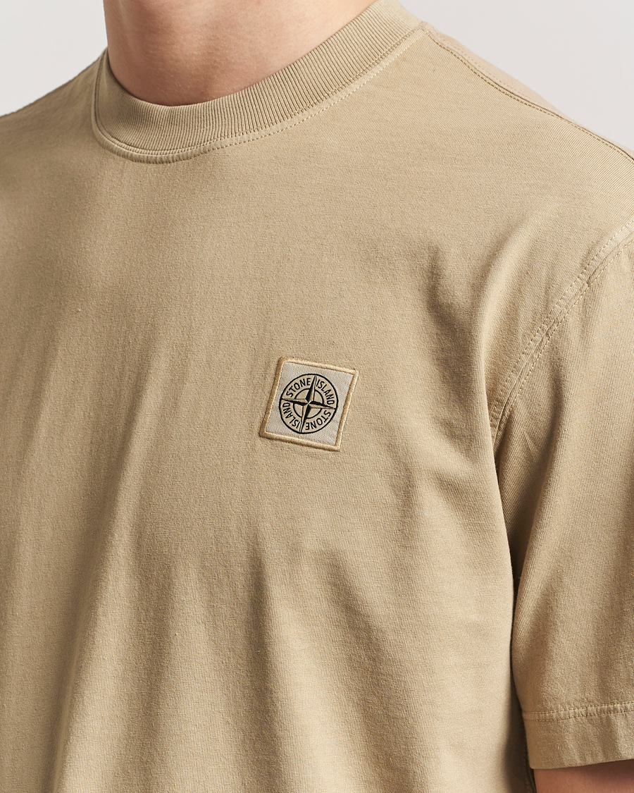 Hombres | Camisetas | Stone Island | Combed Organic Cotton T-Shirt Biscuit