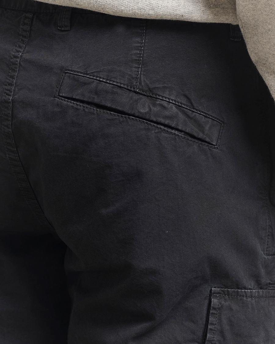 Hombres | Pantalones cortos | Stone Island | Brushed Cotton Canvas Cargo Shorts Black