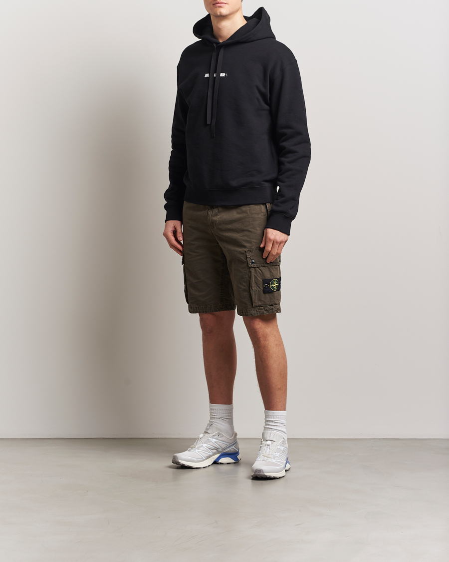 Hombres | Pantalones cortos | Stone Island | Brushed Cotton Canvas Cargo Shorts Military Green