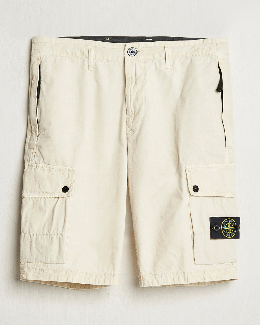 Hombres | Pantalones cortos | Stone Island | Brushed Cotton Canvas Cargo Shorts Sand