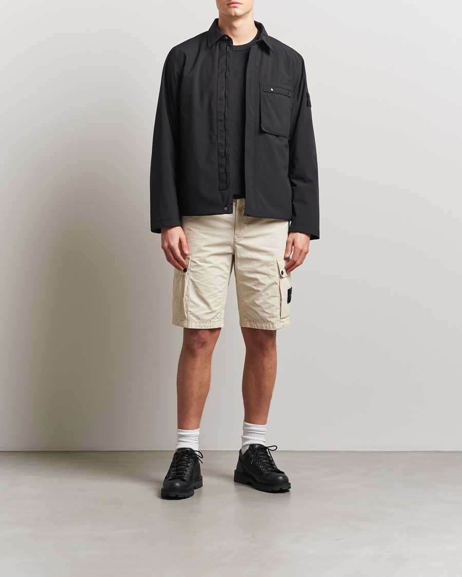 Hombres | Pantalones cortos | Stone Island | Brushed Cotton Canvas Cargo Shorts Sand