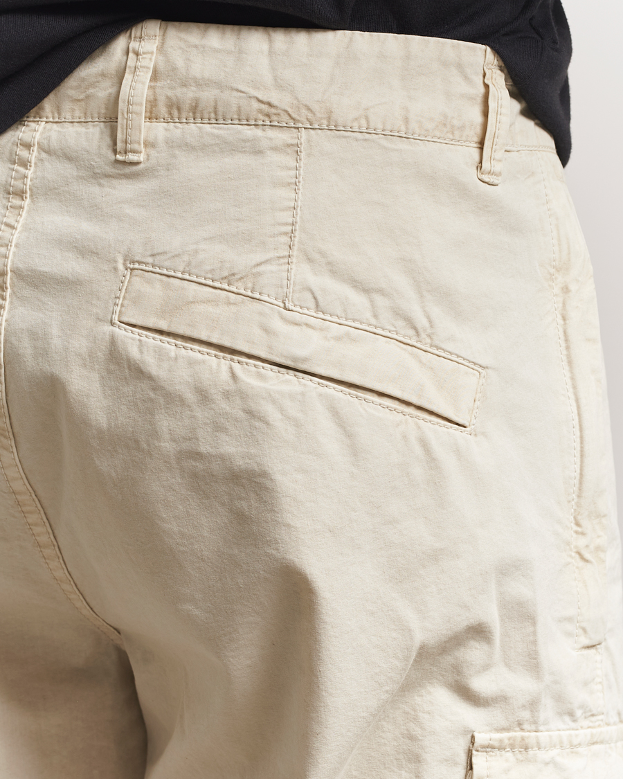 Hombres | Pantalones cortos | Stone Island | Brushed Cotton Canvas Cargo Shorts Sand