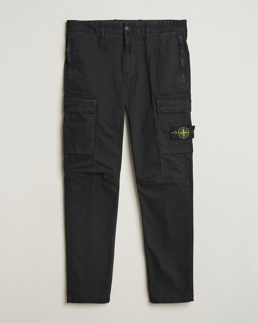 Hombres | Pantalones | Stone Island | Stretch Twill Cargo Pants Black