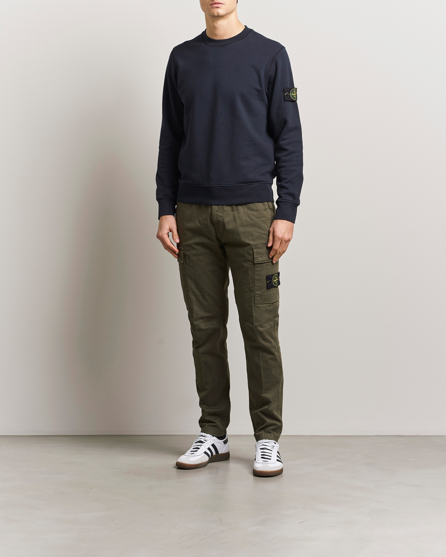 Hombres | Pantalones | Stone Island | Stretch Twill Cargo Pants Military Green