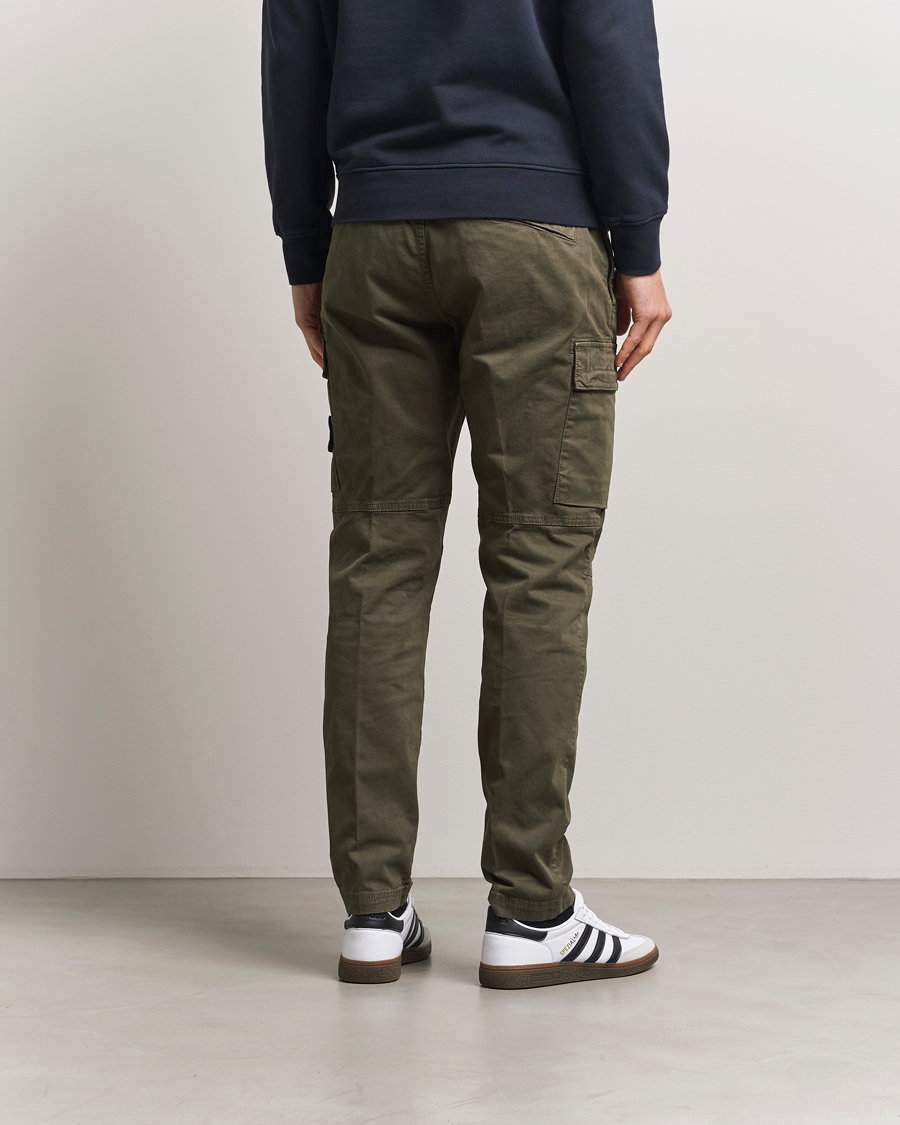 Hombres | Pantalones | Stone Island | Stretch Twill Cargo Pants Military Green