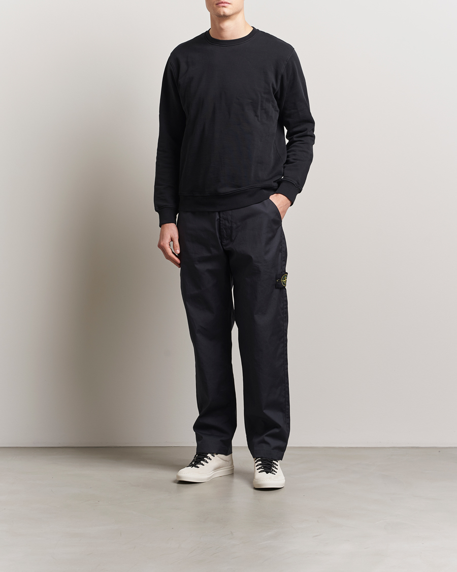 Hombres | Pantalones | Stone Island | Supima Cotton Canvas Pants Navy Blue