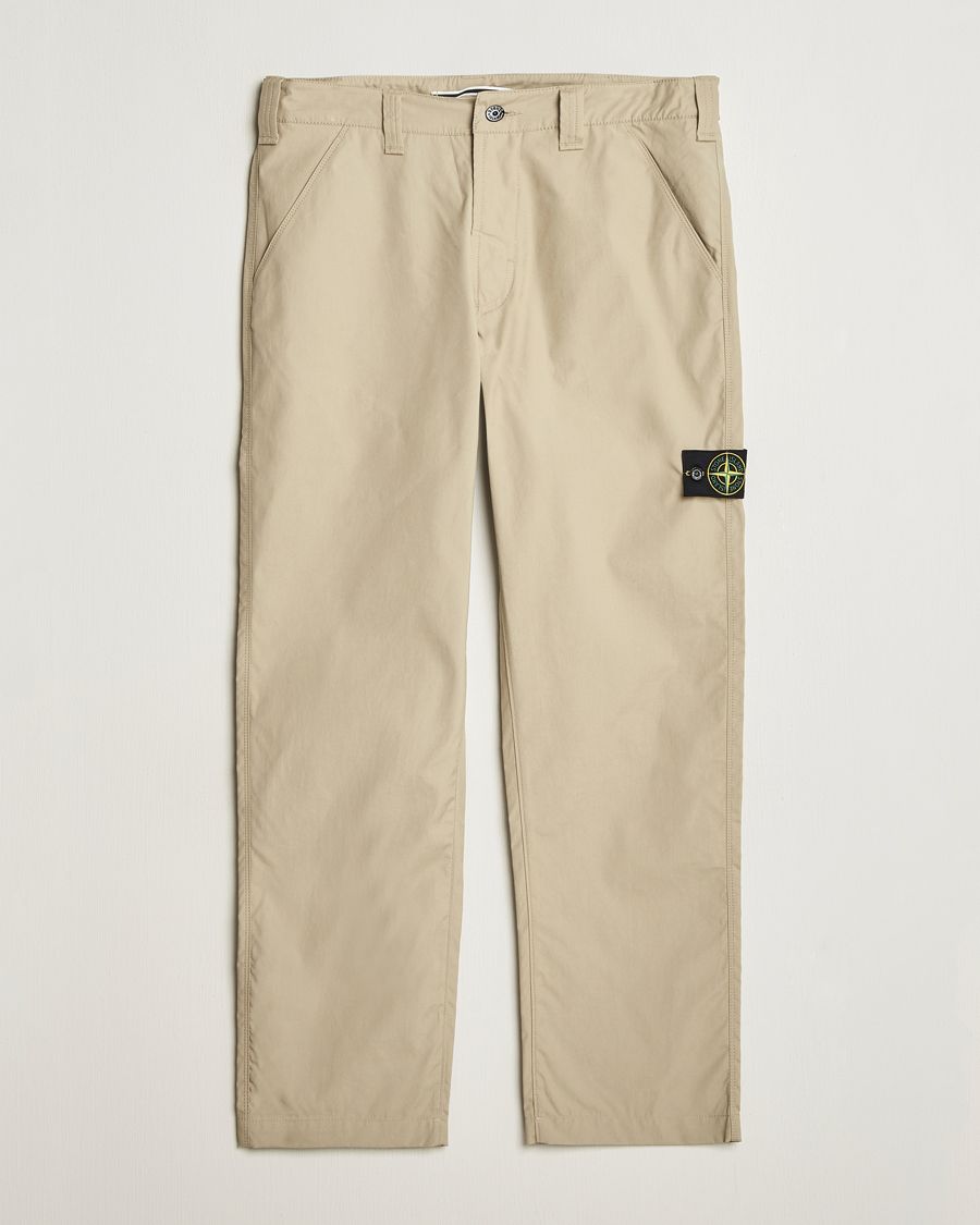 Hombres | Pantalones | Stone Island | Supima Cotton Canvas Pants Desert