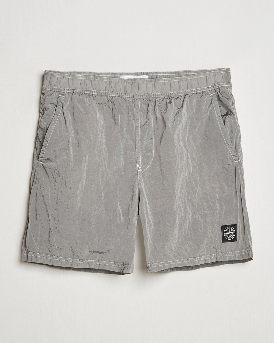 Hombres | Bañadores | Stone Island | Nylon Metal Econyl Swimshorts Pearl Grey