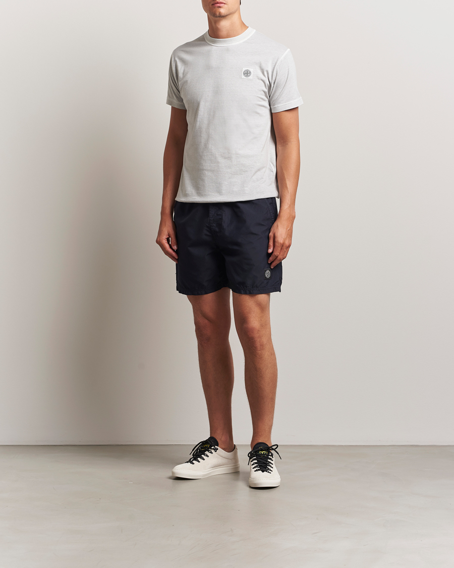 Hombres | Bañadores | Stone Island | Brushed Nylon Swimshorts Navy Blue