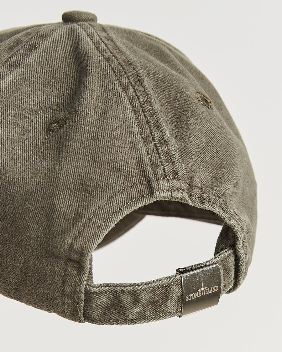 Hombres | Stone Island Cotton Gabardine Cap Military Green | Stone Island | Cotton Gabardine Cap Military Green