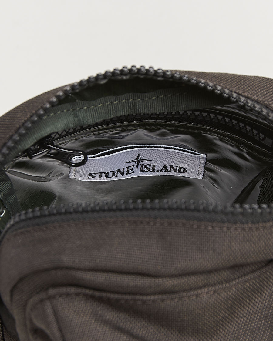 Hombres | Stone Island Cordura Cross Body Bag Lead Grey | Stone Island | Cordura Cross Body Bag Lead Grey