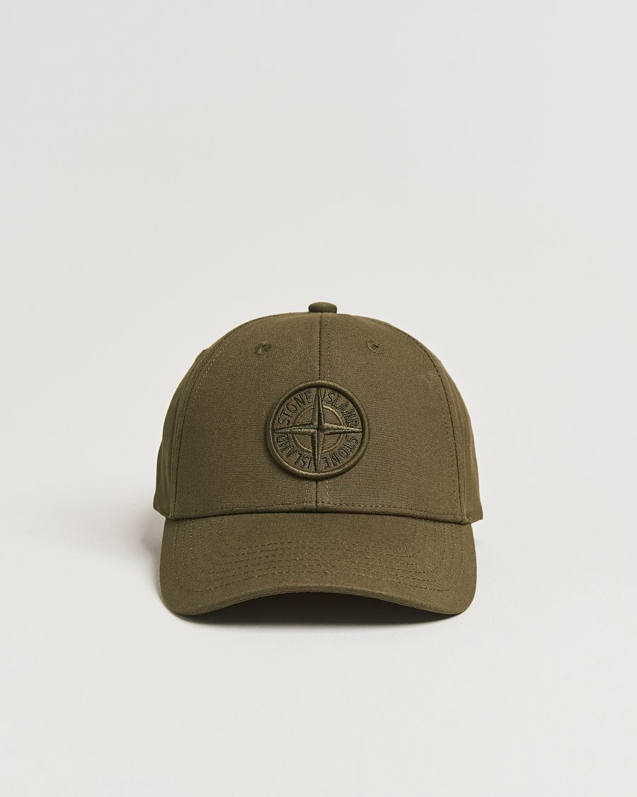 Hombres | Stone Island Classic Cotton Cap Military Green | Stone Island | Classic Cotton Cap Military Green