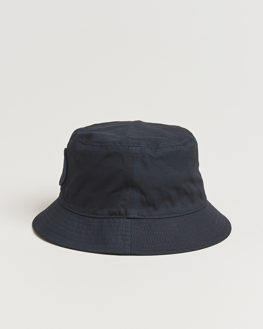 Hombres | Stone Island Logo Bucket Hat Navy Blue | Stone Island | Logo Bucket Hat Navy Blue