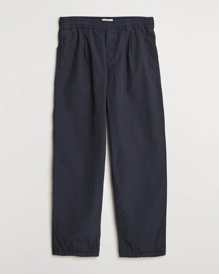 Hombres | Pantalones | Stone Island | Marina Organic Cotton Tela Pants Navy Blue