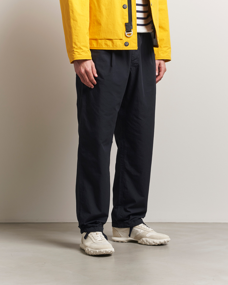Hombres | Pantalones | Stone Island | Marina Organic Cotton Tela Pants Navy Blue