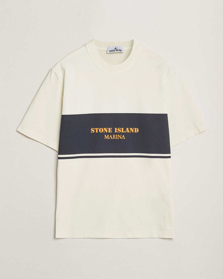 Hombres | Camisetas | Stone Island | Marina Organic Cotton T-Shirt Ivory