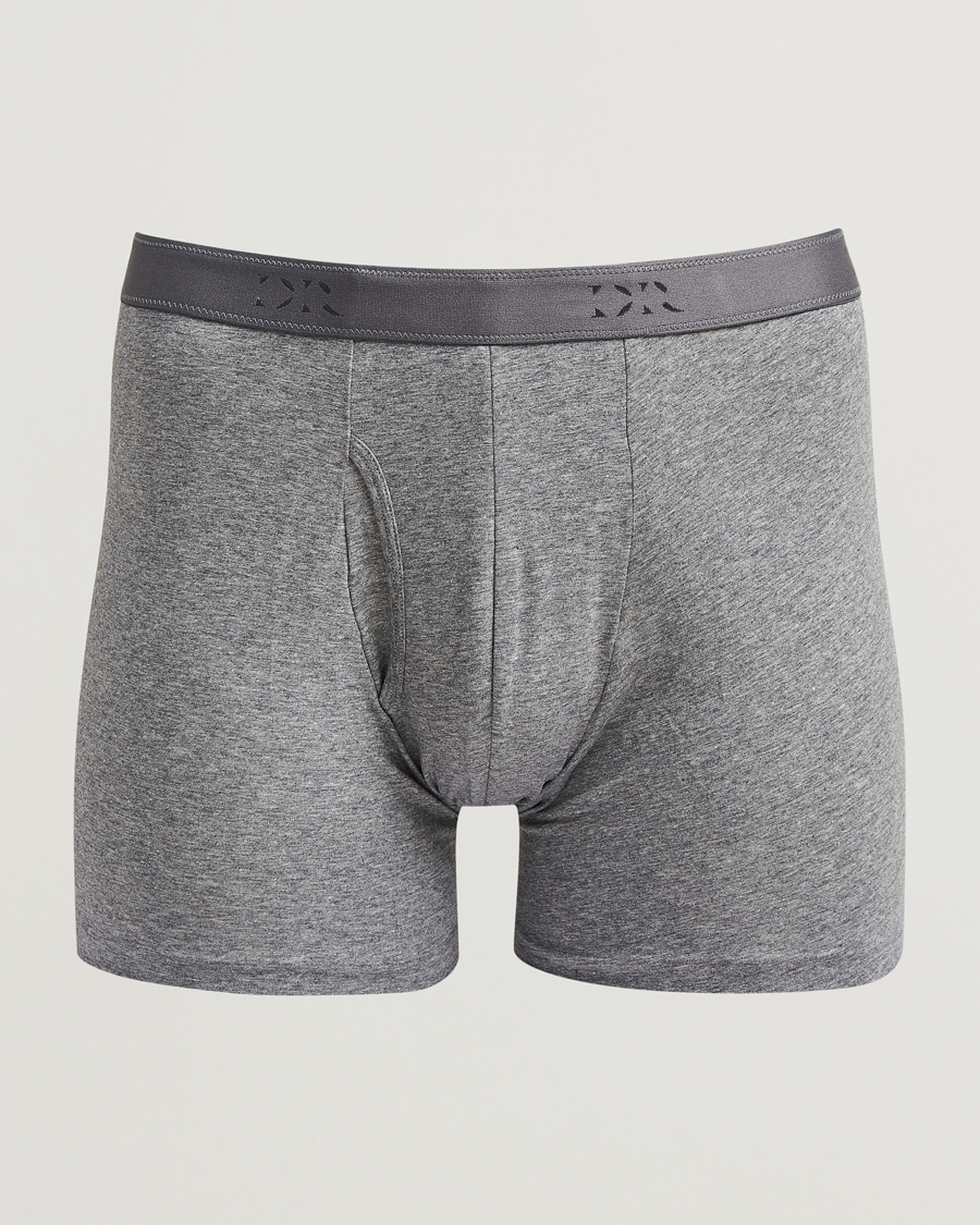 Hombres | Ropa interior y calcetines | Derek Rose | Pima Cotton Stretch Trunk Charcoal