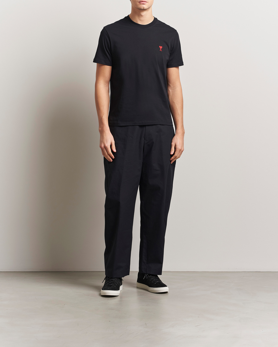 Hombres | Camisetas | AMI | Heart Logo T-Shirt Black