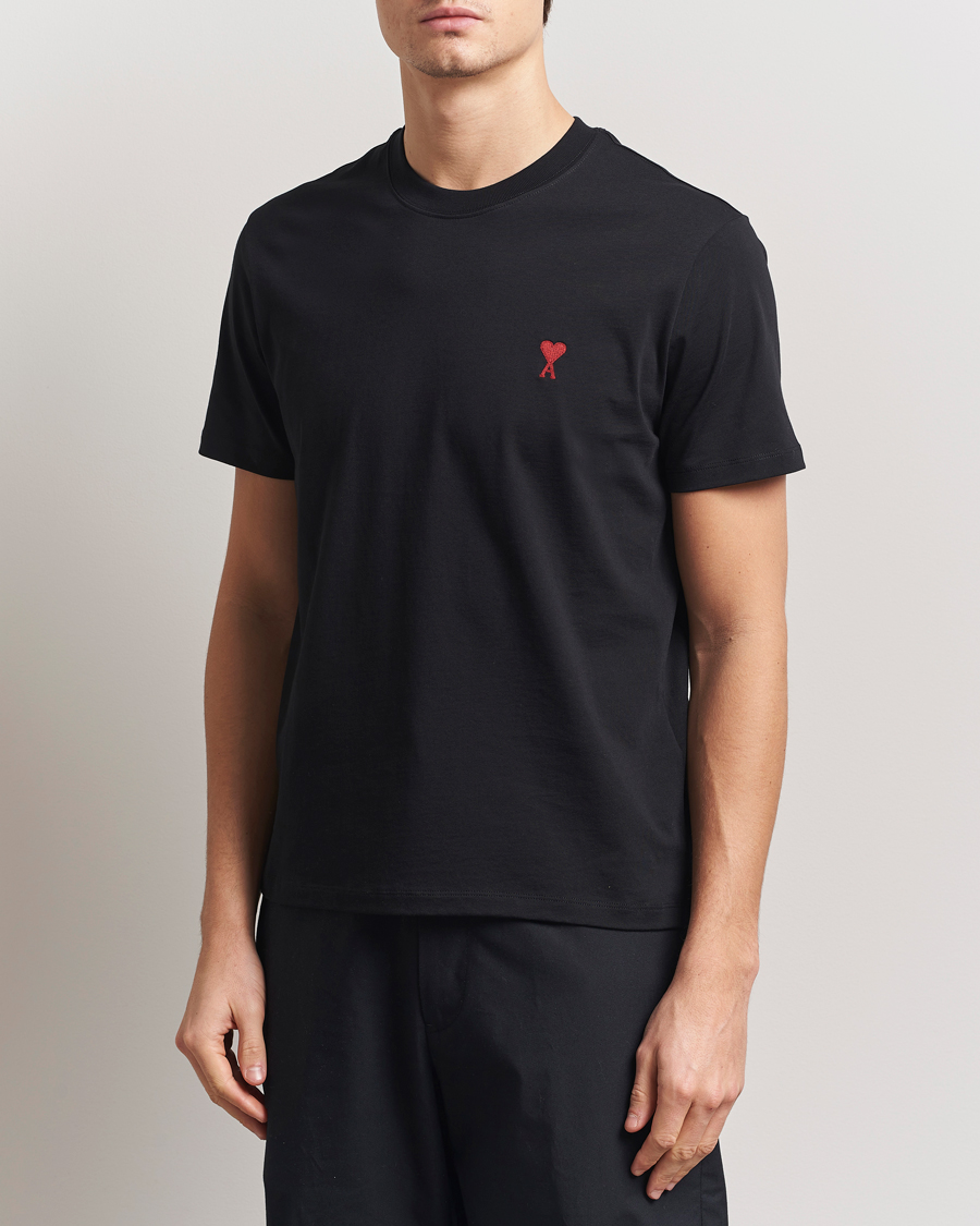 Hombres | Camisetas | AMI | Heart Logo T-Shirt Black