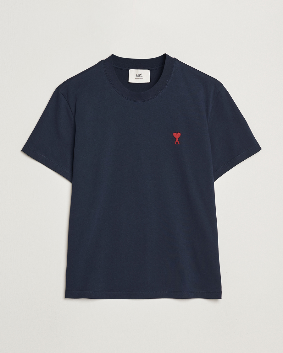 Hombres | Camisetas | AMI | Heart Logo T-Shirt Navy