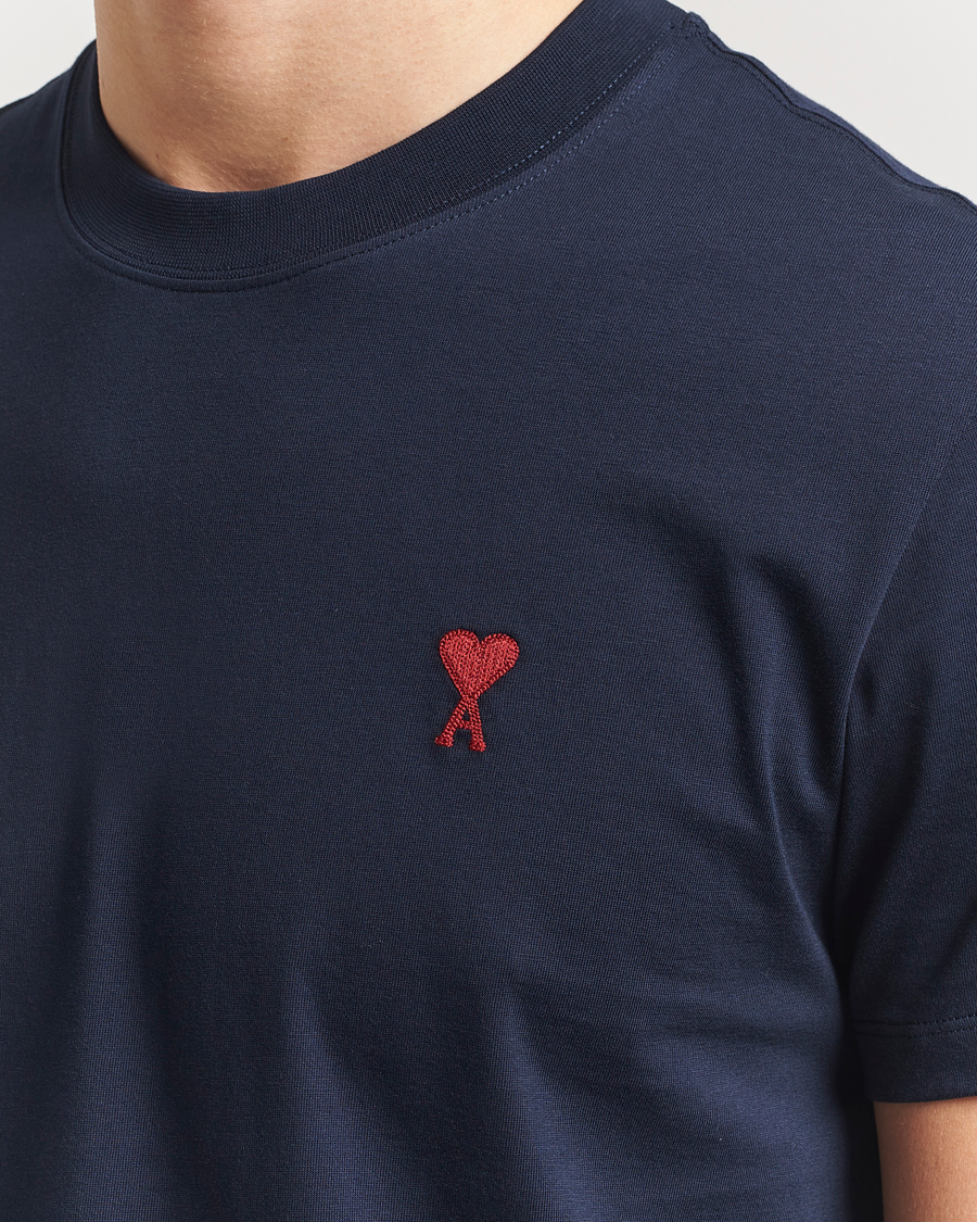 Hombres | Camisetas | AMI | Heart Logo T-Shirt Navy