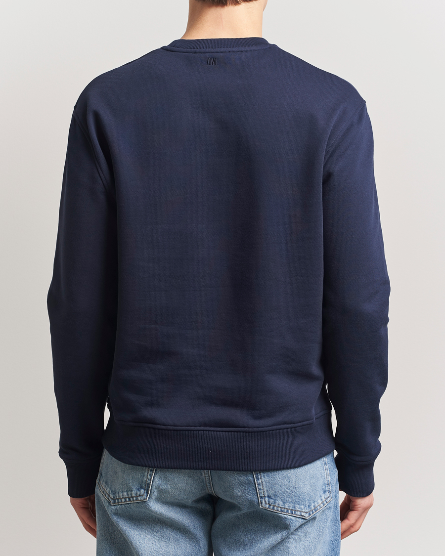 Hombres | Jerséis y prendas de punto | AMI | Heart Logo Sweatshirt Night Blue