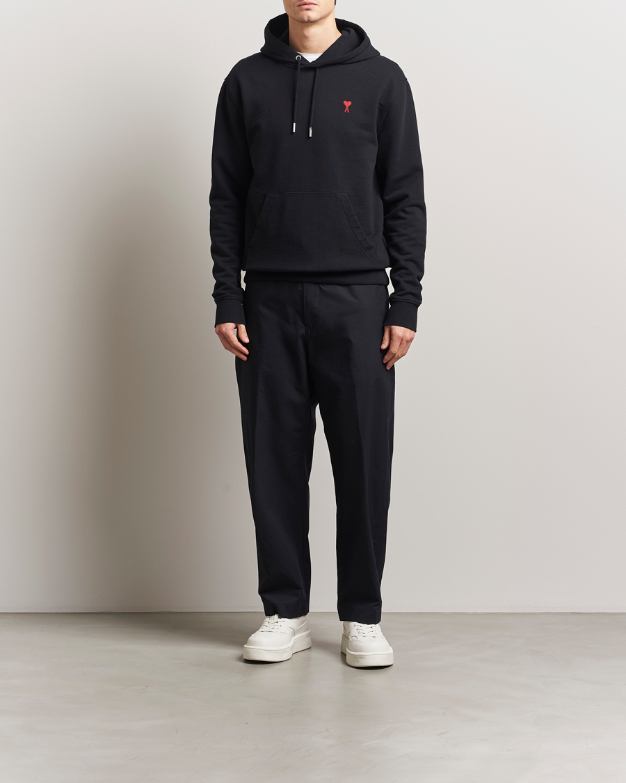 Hombres | Jerséis y prendas de punto | AMI | Heart Logo Hoodie Black