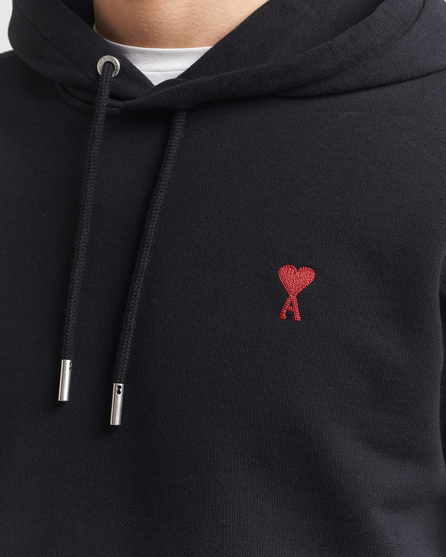 Hombres | Jerséis y prendas de punto | AMI | Heart Logo Hoodie Black