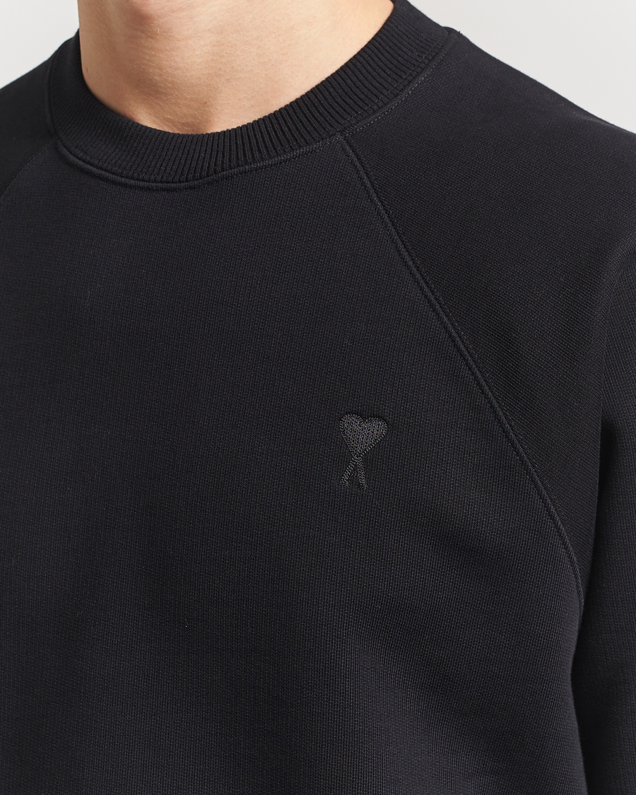 Hombres | Jerséis y prendas de punto | AMI | Tonal Heart Logo Sweatshirt Black