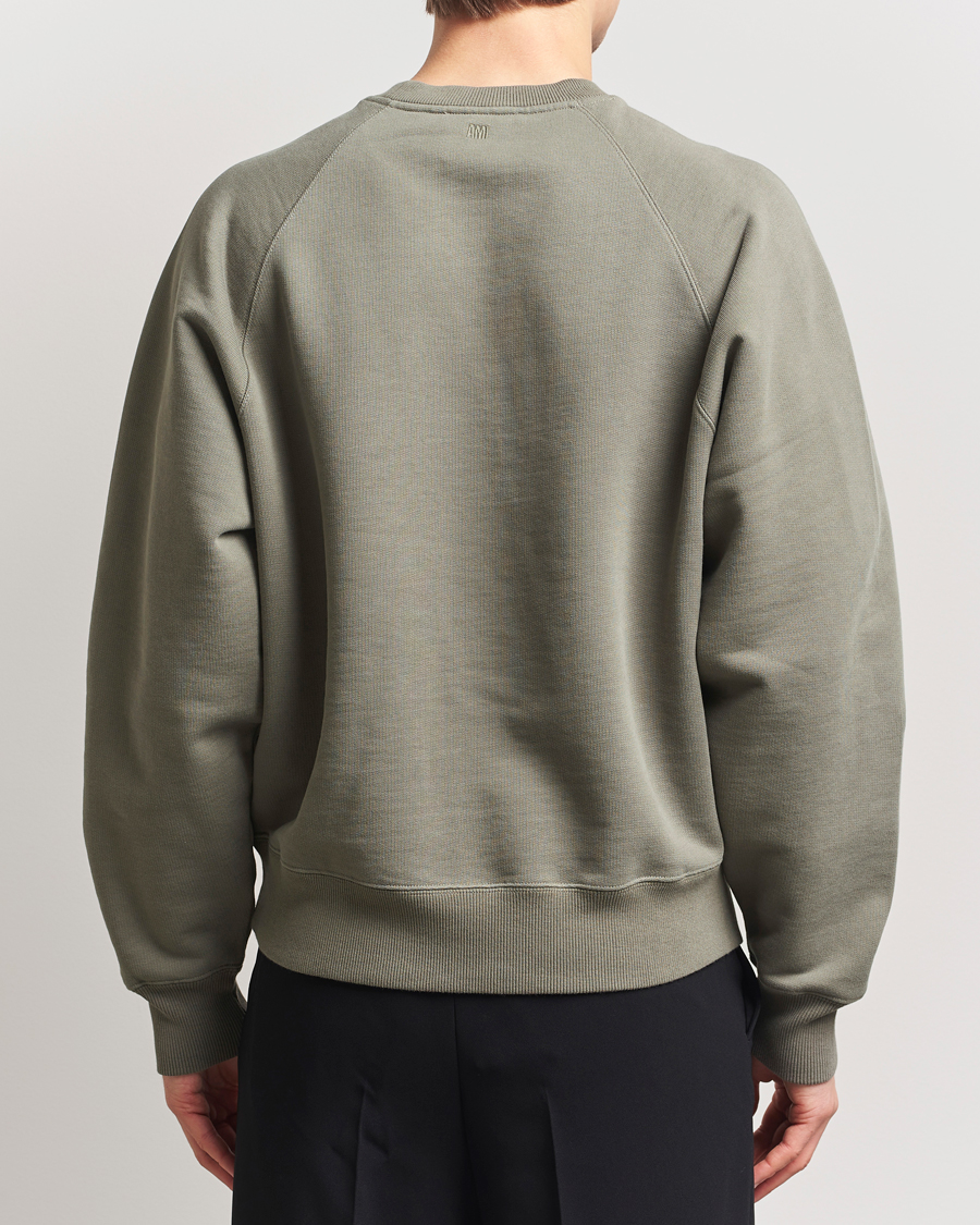 Hombres | Jerséis y prendas de punto | AMI | Tonal Heart Logo Sweatshirt Smoke Grey