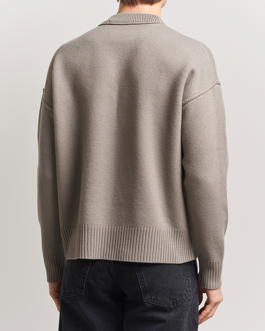 Hombres | Jerséis y prendas de punto | AMI | Big Heart Wool Sweater Ash