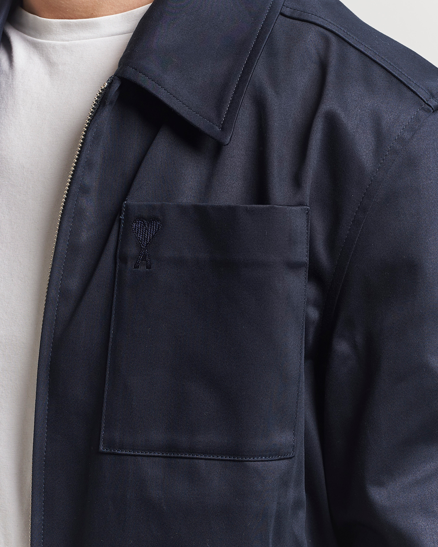 Hombres | Abrigos y chaquetas | AMI | Zipped Jacket Navy Blue
