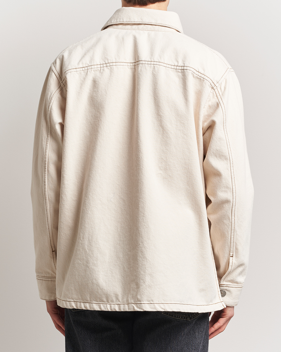 Hombres | Abrigos y chaquetas | AMI | Patch Embroidered Overshirt White Cream
