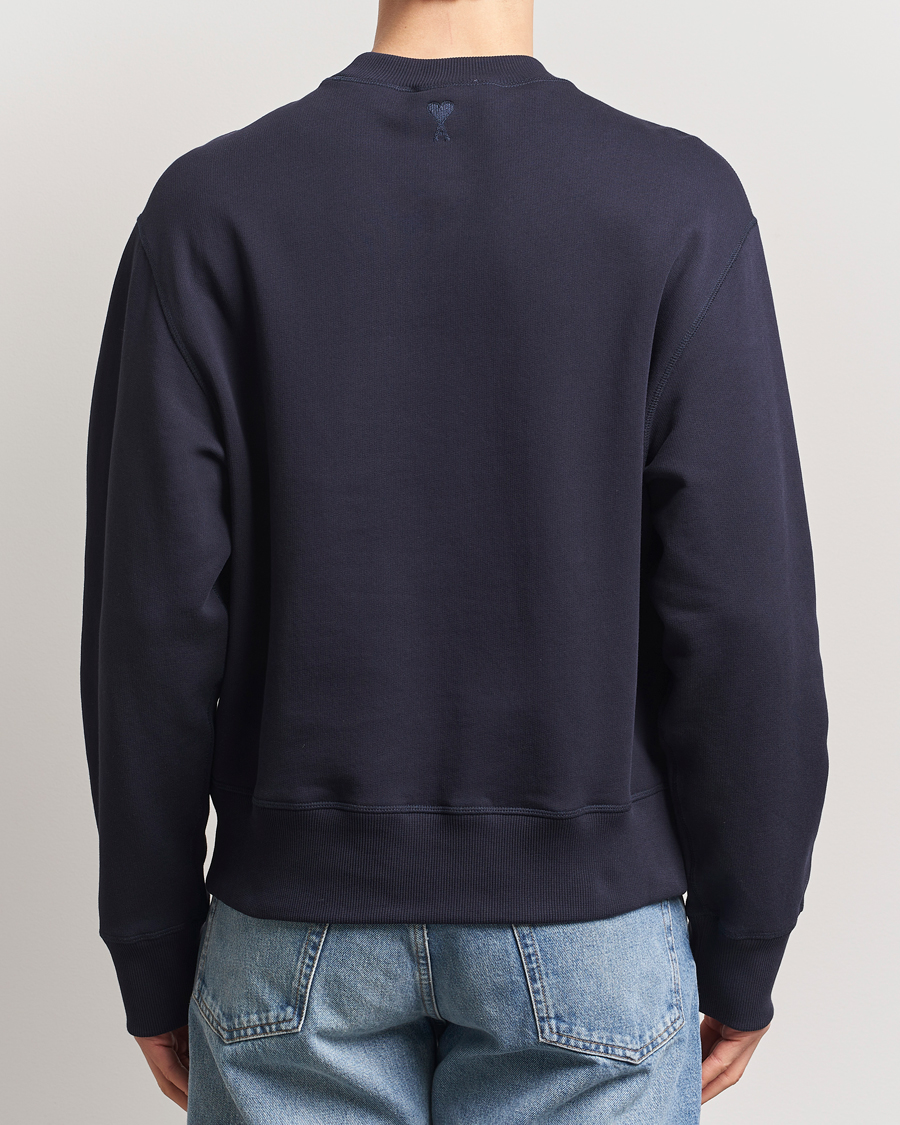 Hombres | Jerséis y prendas de punto | AMI | Logo Sweatshirt Navy Blue