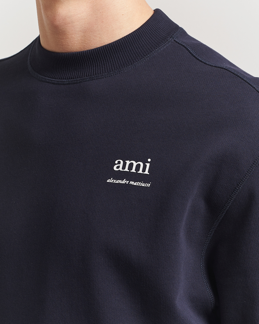 Hombres | Jerséis y prendas de punto | AMI | Logo Sweatshirt Navy Blue