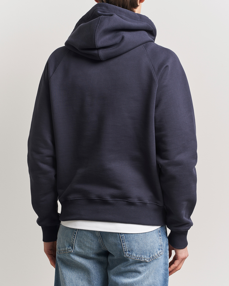 Hombres | Jerséis y prendas de punto | AMI | Paris Logo Hoodie Navy Blue