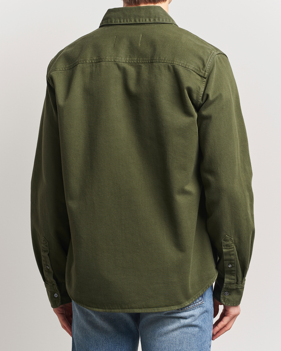 Hombres | Camisas | AMI | Tonal Heart Logo Twill Shirt Loden