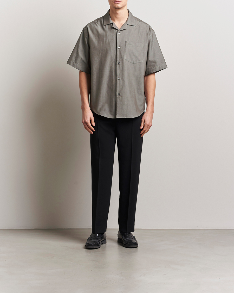 Hombres | Camisas | AMI | Short Sleeve Boxy Shirt Smoke Grey