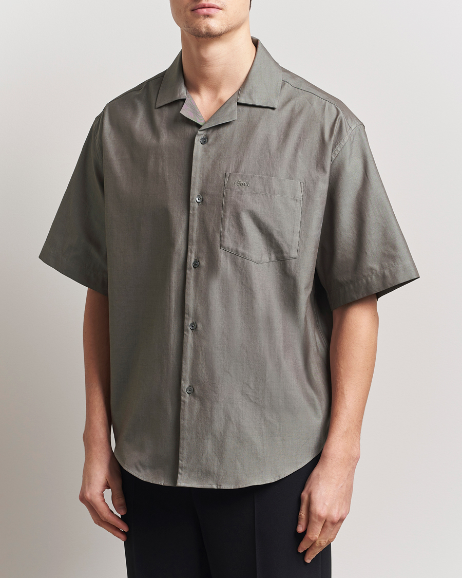 Hombres | Camisas | AMI | Short Sleeve Boxy Shirt Smoke Grey