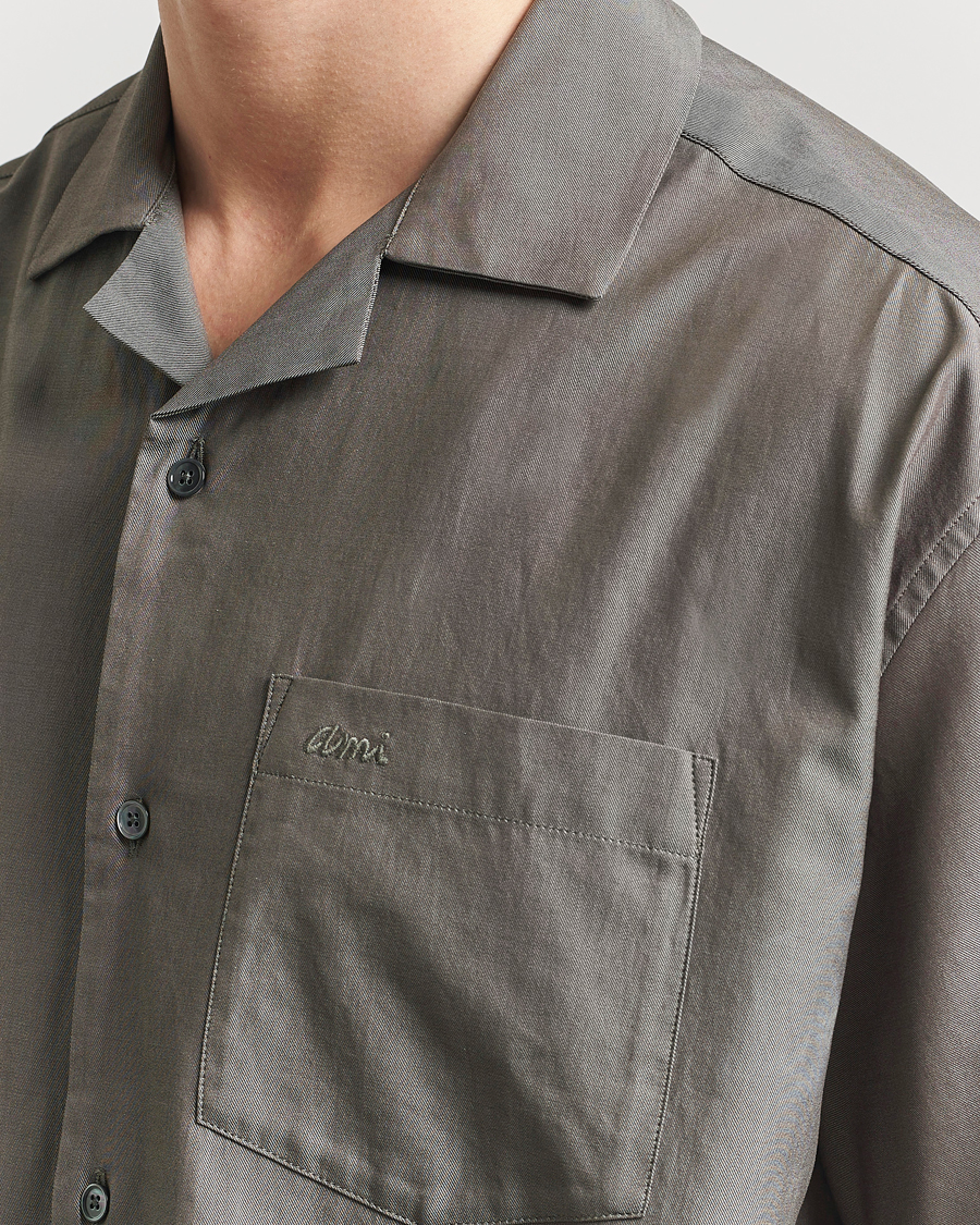 Hombres | Camisas | AMI | Short Sleeve Boxy Shirt Smoke Grey